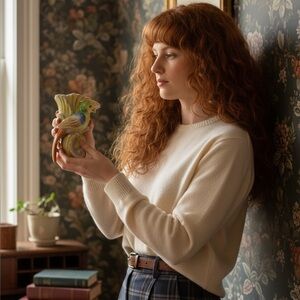 Vintage Tropical Bird Wall Pocket